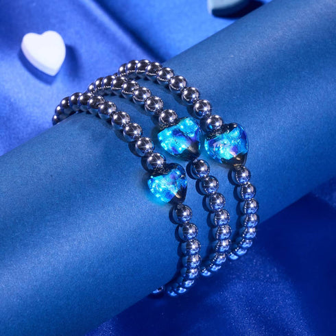 Saphir | Leuchtendes Herz-Essenz-Armband